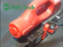 Spawarka geomembran MM-Tech SWT-NS800 zgrzewa geomembranę na placu budowy