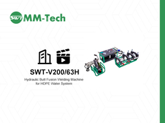 200mm Hydrauliczna zgrzewarka doczołowa do rur HDPE do demonstracji działania w systemach wodnych