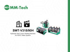 Zgrzewarka doczołowa do rur z tworzywa sztucznego PE 350 mm do demonstracji działania systemu wodnego