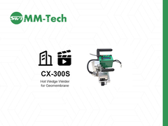 Maszyna do spawania geomembran CX-300S na placu budowy
