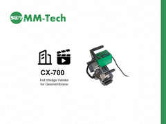 cx700 zgrzewarka do geomembran model 2700W wideo z budowy