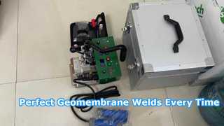 SWT-NSGM1 z klinem grzewczym ze stali nierdzewnej do zgrzewania geomembrany z PVC