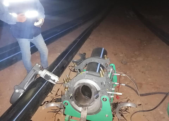 50mm - 160mm Hdpe Spawarka do spawania rur doczołowych Niski poziom hałasu