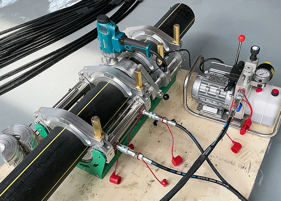 50mm - 160mm Hdpe Spawarka do spawania rur doczołowych Niski poziom hałasu
